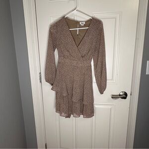 Brown Animal Print Dress